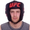 Шлем боксерский с полной защитой кожаный UFC PRO UHK-75061 L-XL черный 5
