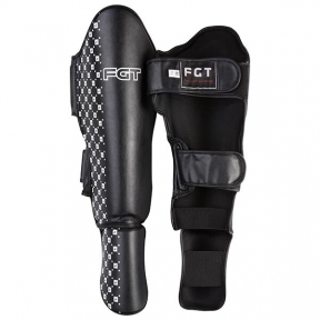 Защита ног для K1,  MMA , черный (шашечки) FGT