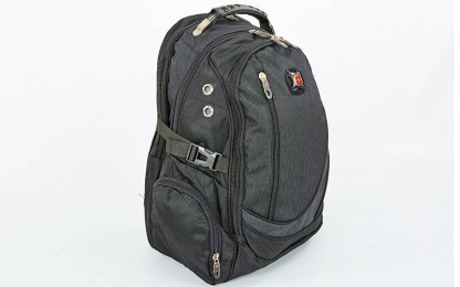 Рюкзак городской VICTOR 7658 (PL, р-р 48x20x30см, черный)