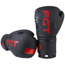 Боксерские перчатки FGT , Flex, черно-красный