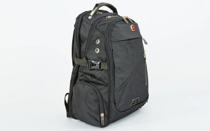 Рюкзак городской VICTOR 7657 (PL, р-р 48x20x30см, черный)