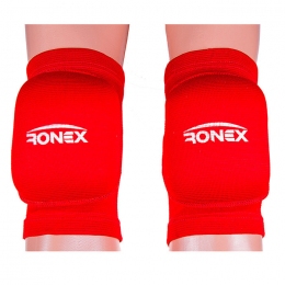 Наколенник волейбольный Ronex RX-075, красный, размер S, M, L.